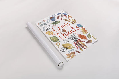 Hello Fall IV by Farida Zaman. shown as a rolled paper print. Available as archival giclee rolled canvas, fine art paper, or poster print. SKU 36965h.