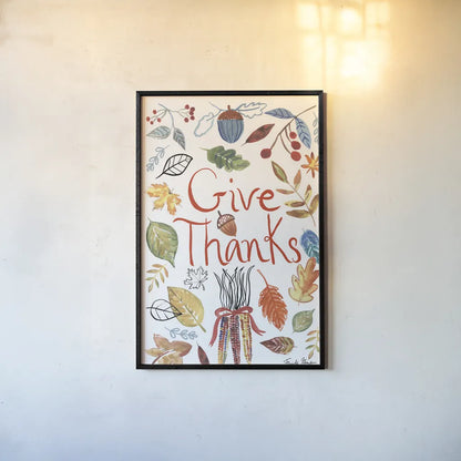 Hello Fall IV by Farida Zaman. shown as a paper print in a black flame. Available as a archival giclee rolled canvas, fine art paper, or poster print. SKU 36965h.