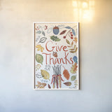 Hello Fall IV by Farida Zaman. shown as a paper print in a white frame. Available as a archival giclee rolled canvas, fine art paper, or poster print. SKU 36965h.
