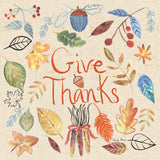 Hello Fall IV Sq Burlap by Farida Zaman. SKU 47597a. Archival Giclee Fine art print for wall decor.