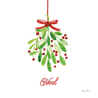 Holiday Mistletoe by Farida Zaman. SKU 76002a. Archival Giclee Fine art print for wall decor.