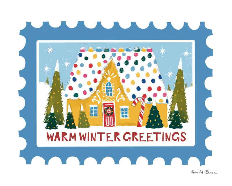 Holiday Stamps II by Farida Zaman