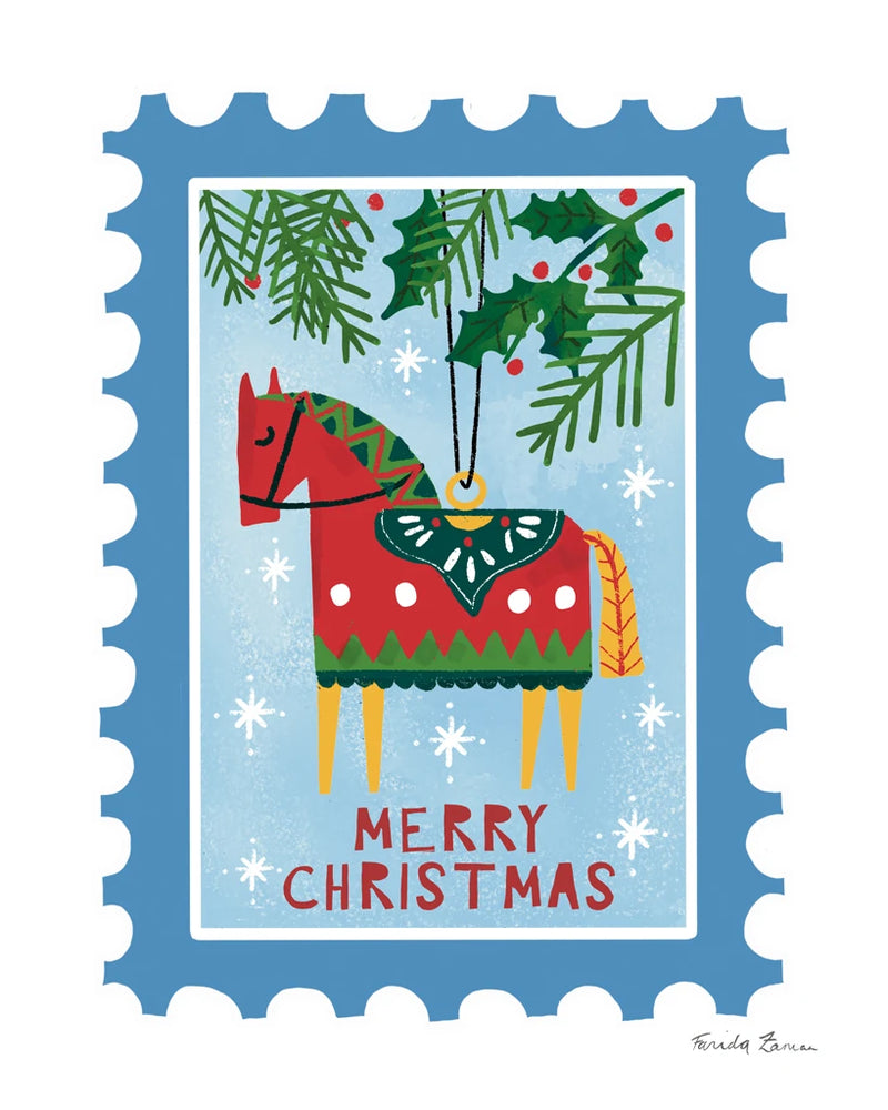 Holiday Stamps III by Farida Zaman