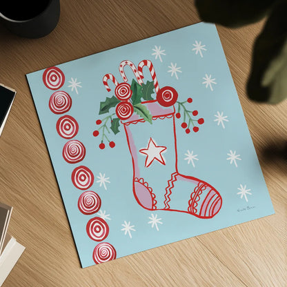 Holiday Treats I by Farida Zaman. Shown as a detailed flat fine art print, highlighting archival giclee quality. Available as an archival giclee rolled canvas, fine art paper, or poster print. SKU 33051a.