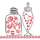 Holiday Treats II BW by Farida Zaman. SKU 58362a. Archival Giclee Fine art print for wall decor.