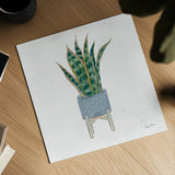 Home Garden II by Farida Zaman. Shown as a detailed flat fine art print, highlighting archival giclee quality. Available as an archival giclee rolled canvas, fine art paper, or poster print. SKU 63538a.