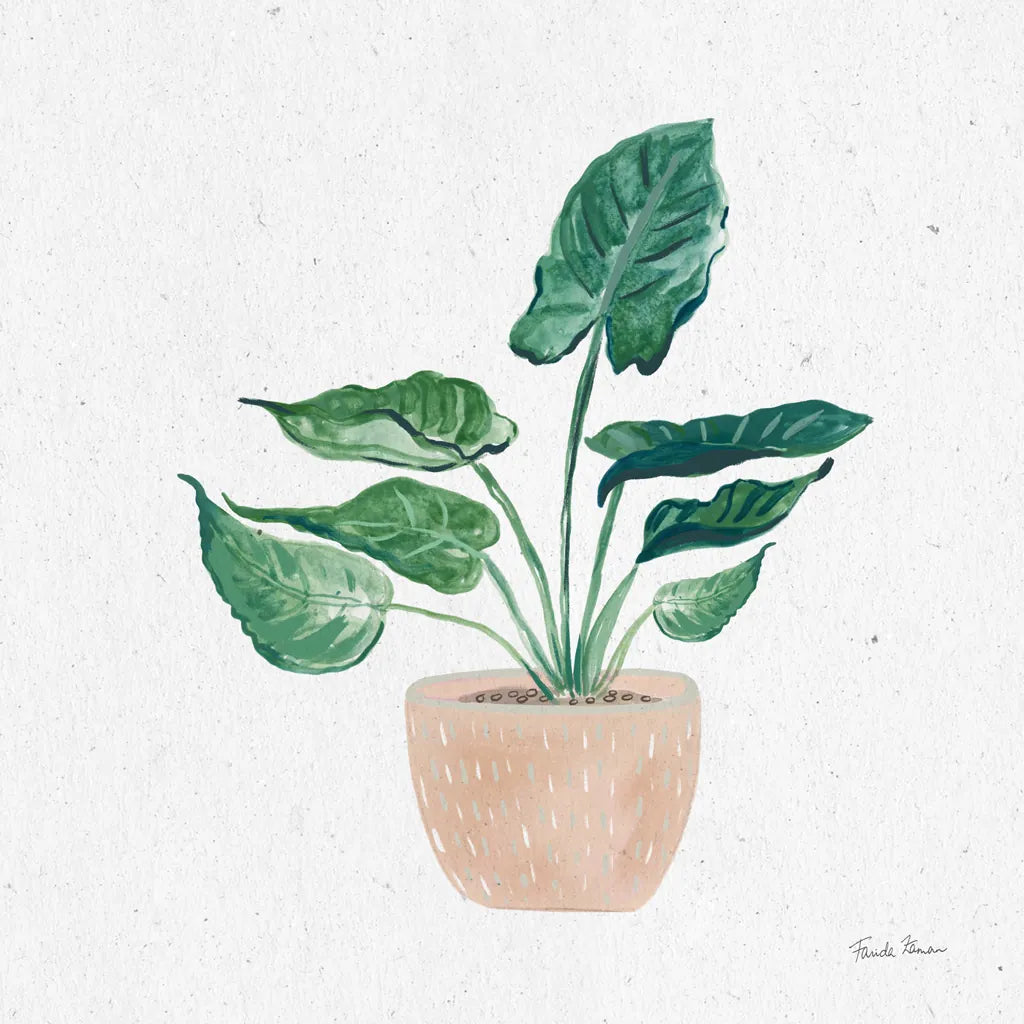 Home Garden III by Farida Zaman. SKU 63539a. Archival Giclee Fine art print for wall decor.