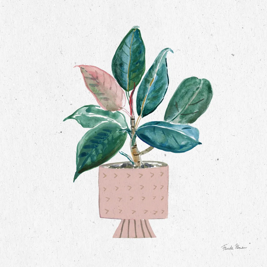 Home Garden IV by Farida Zaman. SKU 63540a. Archival Giclee Fine art print for wall decor.