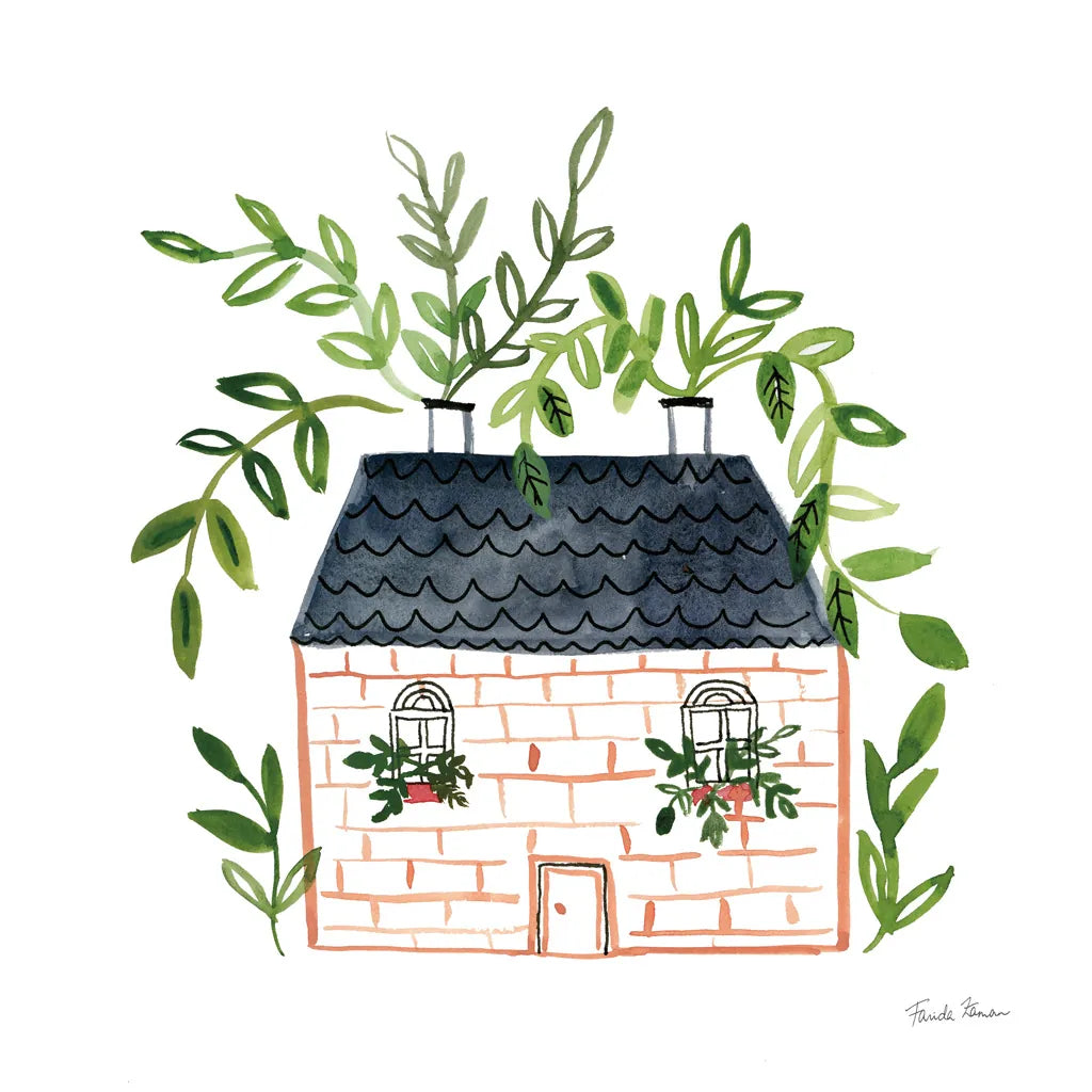 Home Sweet Home II by Farida Zaman. SKU 56841a. Archival Giclee Fine art print for wall decor.