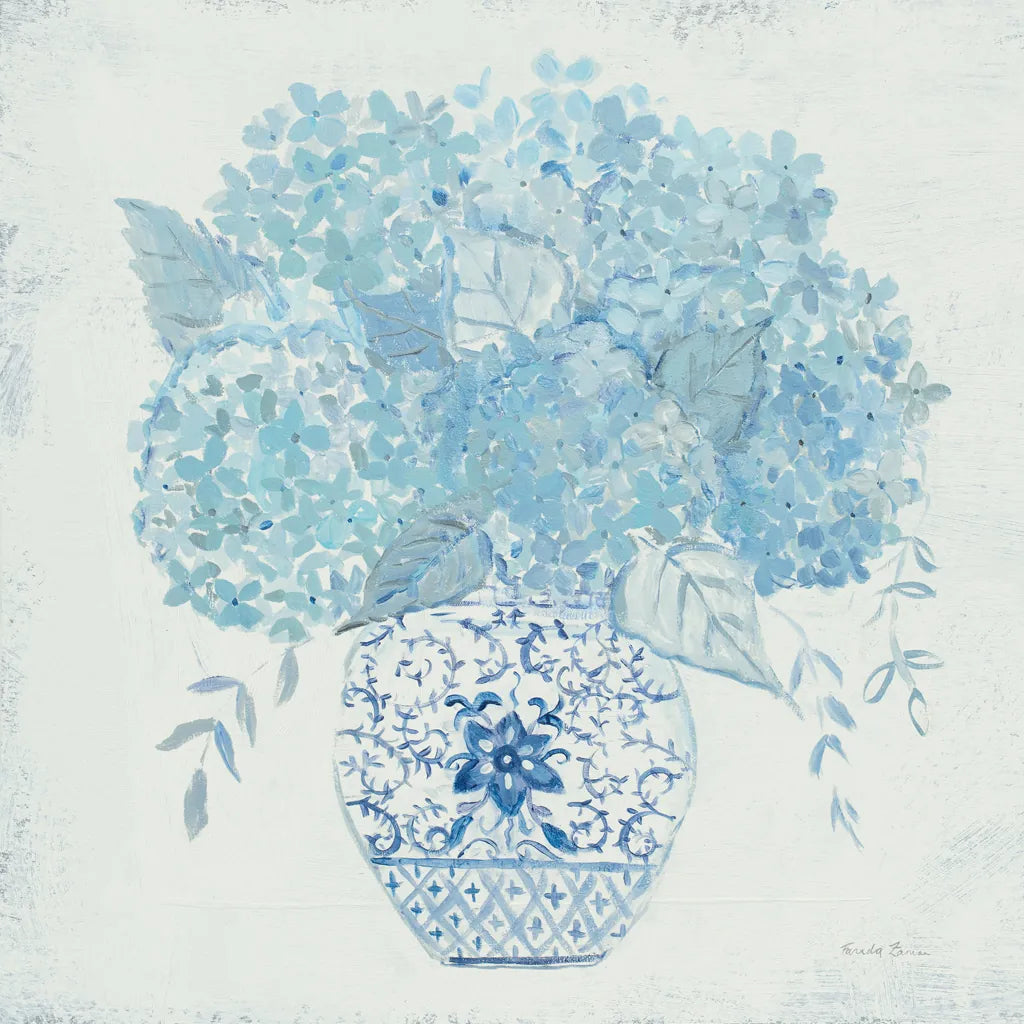 Hydrangea Fun by Farida Zaman. SKU 46816a. Archival Giclee Fine art print for wall decor.