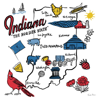 Indiana by Farida Zaman. SKU 87824a. Archival Giclee Fine art print for wall decor.