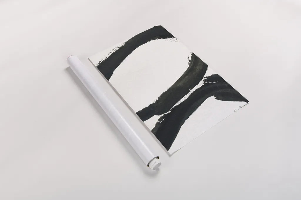 Inky I by Farida Zaman. shown as a rolled paper print. Available as archival giclee rolled canvas, fine art paper, or poster print. SKU 76836h.