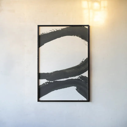 Inky I by Farida Zaman. shown as a paper print in a black flame. Available as a archival giclee rolled canvas, fine art paper, or poster print. SKU 76836h.