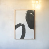 Inky II by Farida Zaman. shown as a paper print in a natural frame. Available as a archival giclee rolled canvas, fine art paper, or poster print. SKU 76837h.