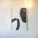 Inky II by Farida Zaman. shown as a paper print in a white frame. Available as a archival giclee rolled canvas, fine art paper, or poster print. SKU 76837h.