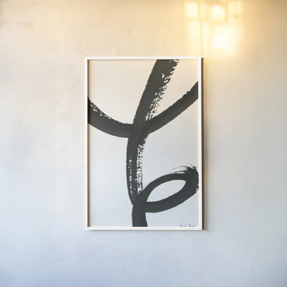 Inky III by Farida Zaman. shown as a paper print in a white frame. Available as a archival giclee rolled canvas, fine art paper, or poster print. SKU 76838h.