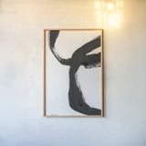 Inky IV by Farida Zaman. shown as a paper print in a natural frame. Available as a archival giclee rolled canvas, fine art paper, or poster print. SKU 76839h.