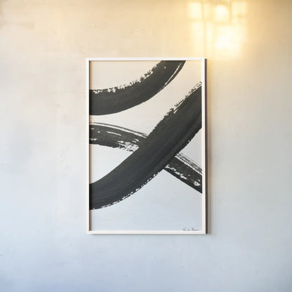 Inky VI by Farida Zaman. shown as a paper print in a white frame. Available as a archival giclee rolled canvas, fine art paper, or poster print. SKU 76841h.