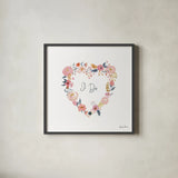 It Takes Two I by Farida Zaman. Shown in a sleek black glass frame for a contemporary gallery look. Available as an archival giclee rolled canvas, fine art paper, or poster print. SKU 46706a.