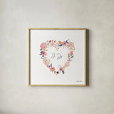 It Takes Two I by Farida Zaman. Shown in a natural wood glass frame for a timeless modern aesthetic. Available as an archival giclee rolled canvas, fine art paper, or poster print. SKU 46706a.