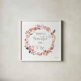 It Takes Two IV by Farida Zaman. Shown in a crisp white glass frame for a clean and minimalist style. Available as an archival giclee rolled canvas, fine art paper, or poster print. SKU 46709a.