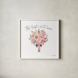 It Takes Two V by Farida Zaman. Shown in a crisp white glass frame for a clean and minimalist style. Available as an archival giclee rolled canvas, fine art paper, or poster print. SKU 46710a.