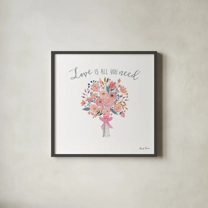 It Takes Two VI by Farida Zaman. Shown in a sleek black glass frame for a contemporary gallery look. Available as an archival giclee rolled canvas, fine art paper, or poster print. SKU 46711a.