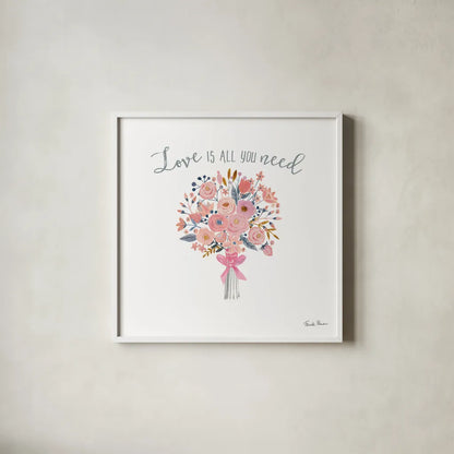 It Takes Two VI by Farida Zaman. Shown in a crisp white glass frame for a clean and minimalist style. Available as an archival giclee rolled canvas, fine art paper, or poster print. SKU 46711a.