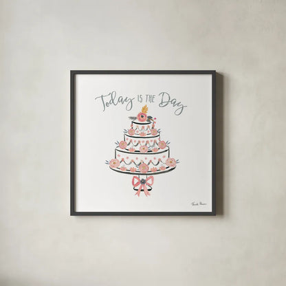 It Takes Two VII by Farida Zaman. Shown in a sleek black glass frame for a contemporary gallery look. Available as an archival giclee rolled canvas, fine art paper, or poster print. SKU 46712a.