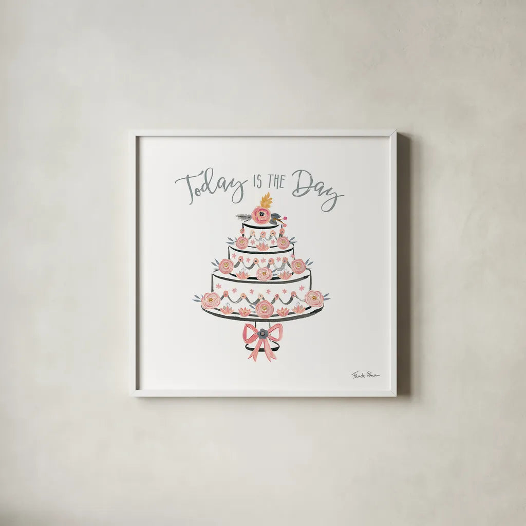 It Takes Two VII by Farida Zaman. Shown in a crisp white glass frame for a clean and minimalist style. Available as an archival giclee rolled canvas, fine art paper, or poster print. SKU 46712a.