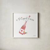 It Takes Two X by Farida Zaman. Shown in a crisp white glass frame for a clean and minimalist style. Available as an archival giclee rolled canvas, fine art paper, or poster print. SKU 46715a.
