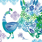 Jewel Peacocks I by Farida Zaman. SKU 41802a. Archival Giclee Fine art print for wall decor.