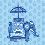 Jeweled Elephant I by Farida Zaman. SKU 41369a. Archival Giclee Fine art print for wall decor.
