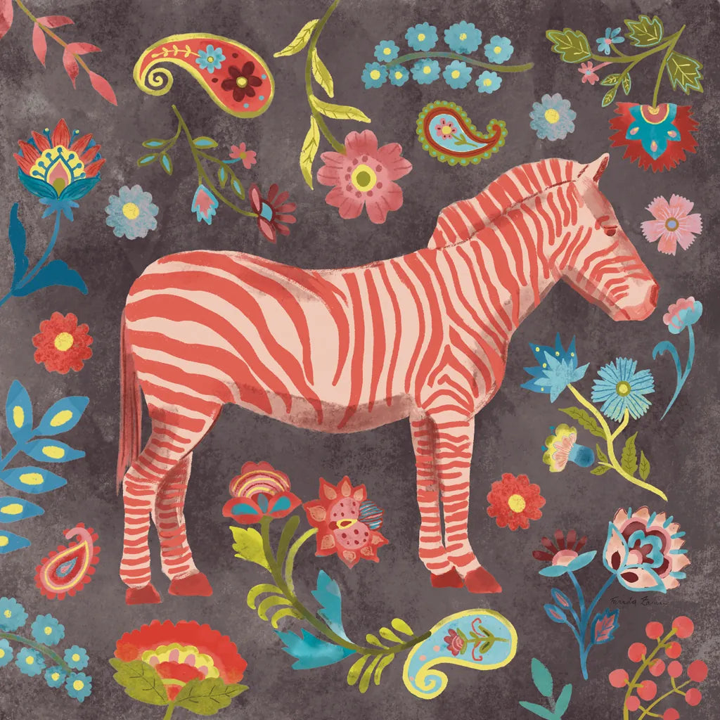 Jewels of the Jungle III by Farida Zaman. SKU 89159a. Archival Giclee Fine art print for wall decor.