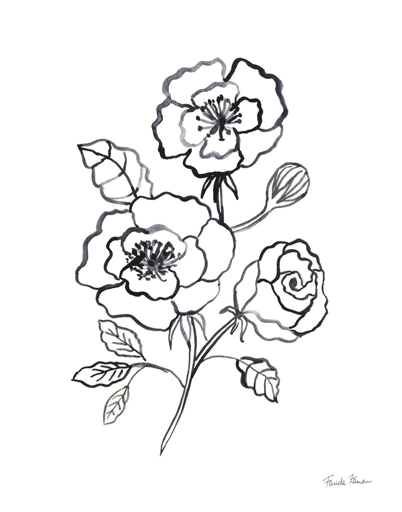 Joyful Peonies I by Farida Zaman