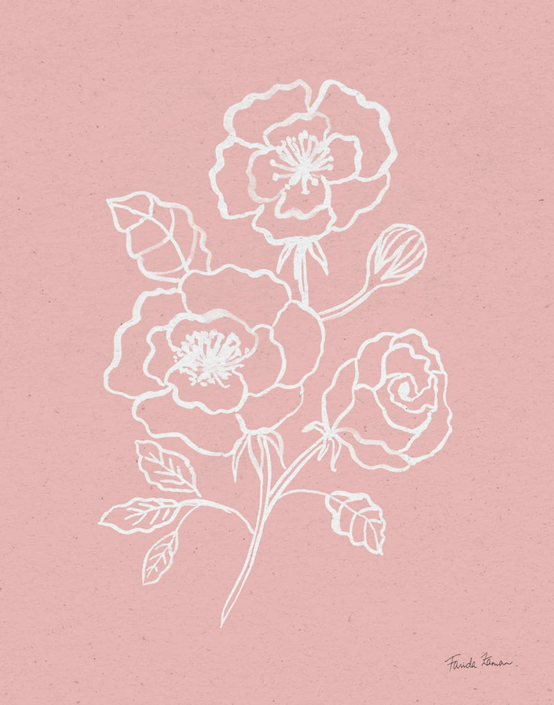 Joyful Peonies I Pink by Farida Zaman