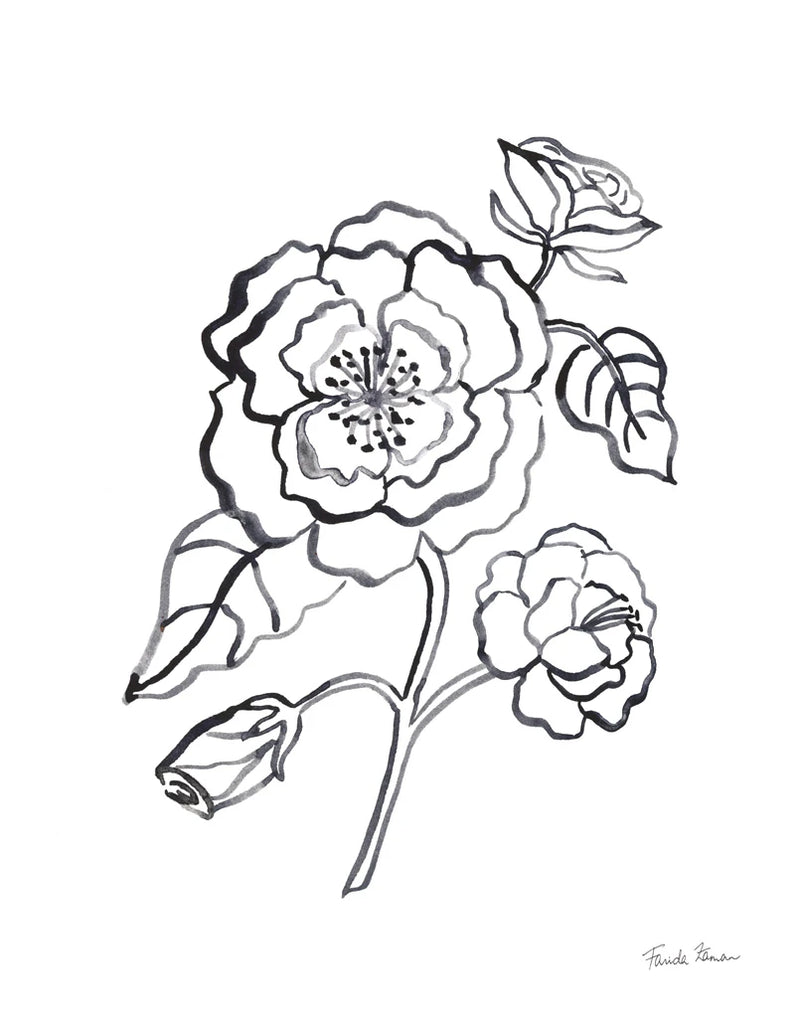 Joyful Peonies IV by Farida Zaman