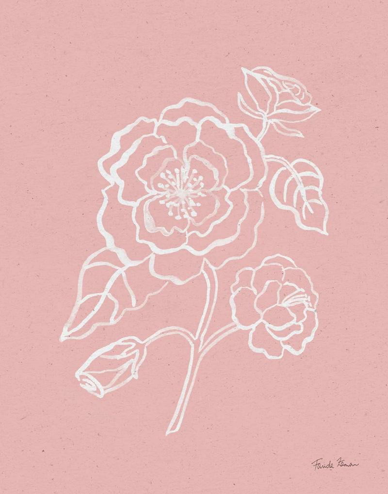 Joyful Peonies IV Pink by Farida Zaman