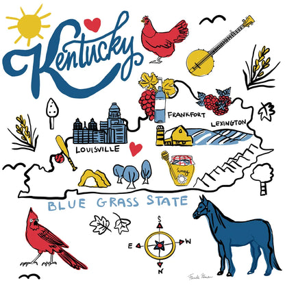 Kentucky by Farida Zaman. SKU 87825a. Archival Giclee Fine art print for wall decor.