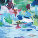 Lake Abstract by Farida Zaman. SKU 60949a. Archival Giclee Fine art print for wall decor.