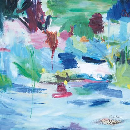 Lake Abstract by Farida Zaman. SKU 60949a. Archival Giclee Fine art print for wall decor.