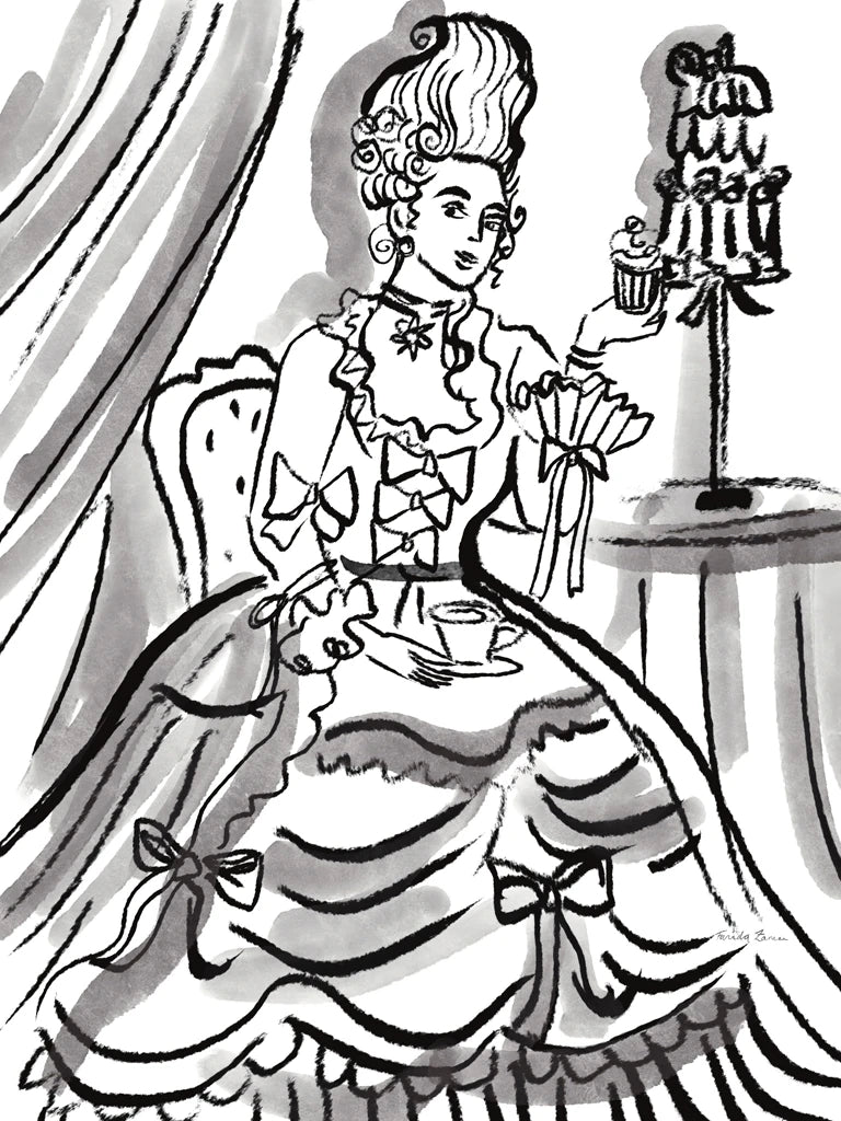 Let them Eat Cake Sketch by Farida Zaman