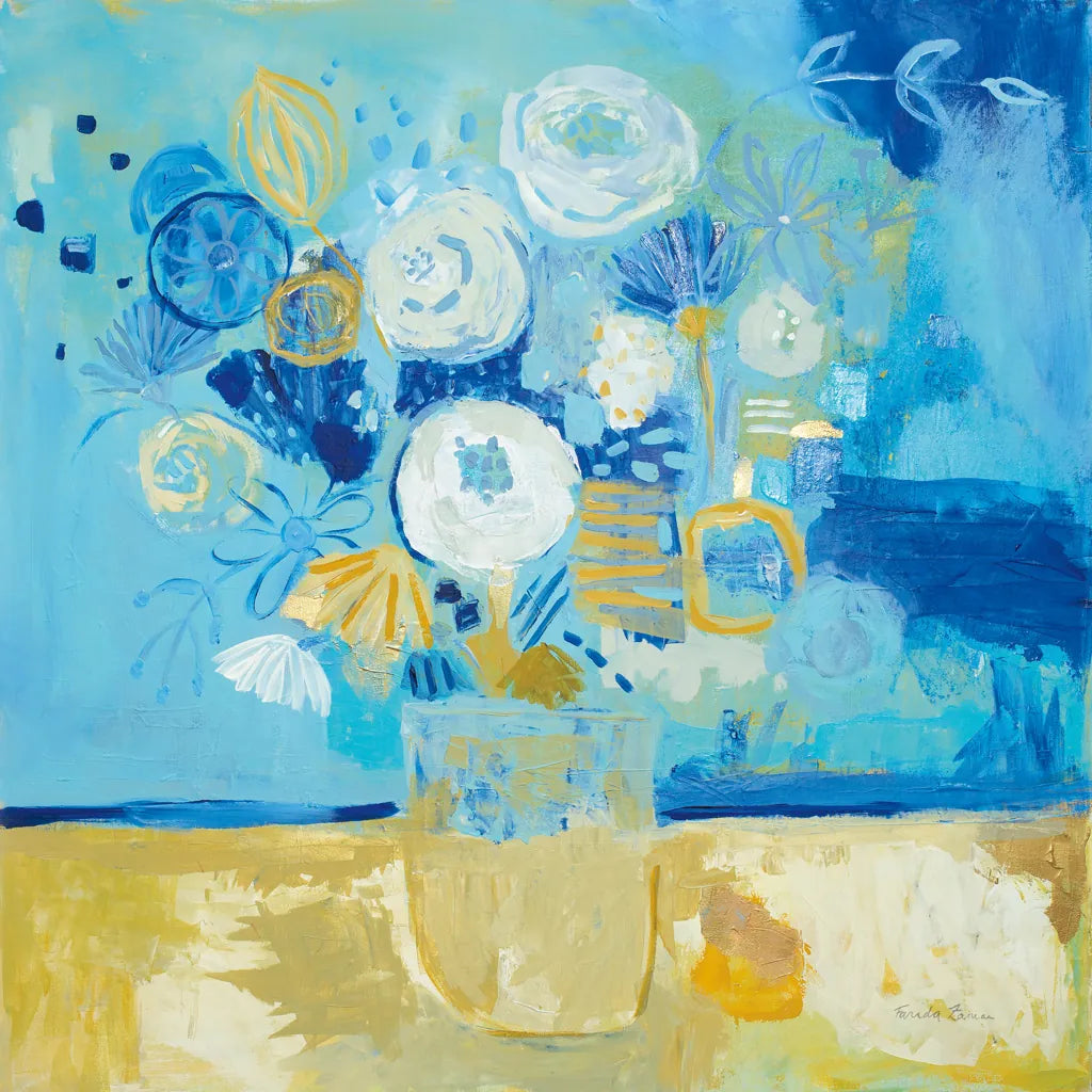 Lots of Flowers by Farida Zaman. SKU 46817a. Archival Giclee Fine art print for wall decor.