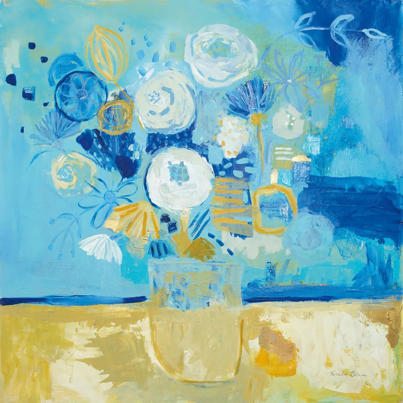 Lots of Flowers by Farida Zaman. SKU 46817a. Archival Giclee Fine art print for wall decor.