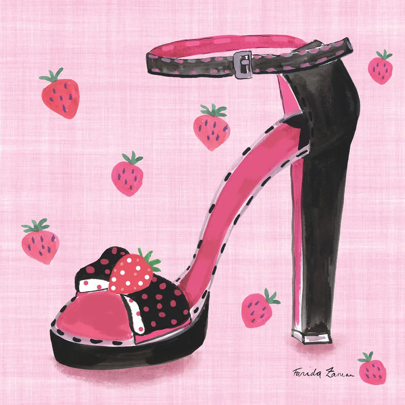 Love Shoes I by Farida Zaman. SKU 33247a. Archival Giclee Fine art print for wall decor.