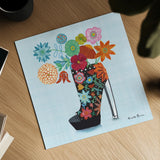 Love Shoes II by Farida Zaman. Shown as a detailed flat fine art print, highlighting archival giclee quality. Available as an archival giclee rolled canvas, fine art paper, or poster print. SKU 33248a.