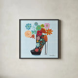 Love Shoes II by Farida Zaman. Shown in a sleek black glass frame for a contemporary gallery look. Available as an archival giclee rolled canvas, fine art paper, or poster print. SKU 33248a.