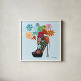 Love Shoes II by Farida Zaman. Shown in a crisp white glass frame for a clean and minimalist style. Available as an archival giclee rolled canvas, fine art paper, or poster print. SKU 33248a.