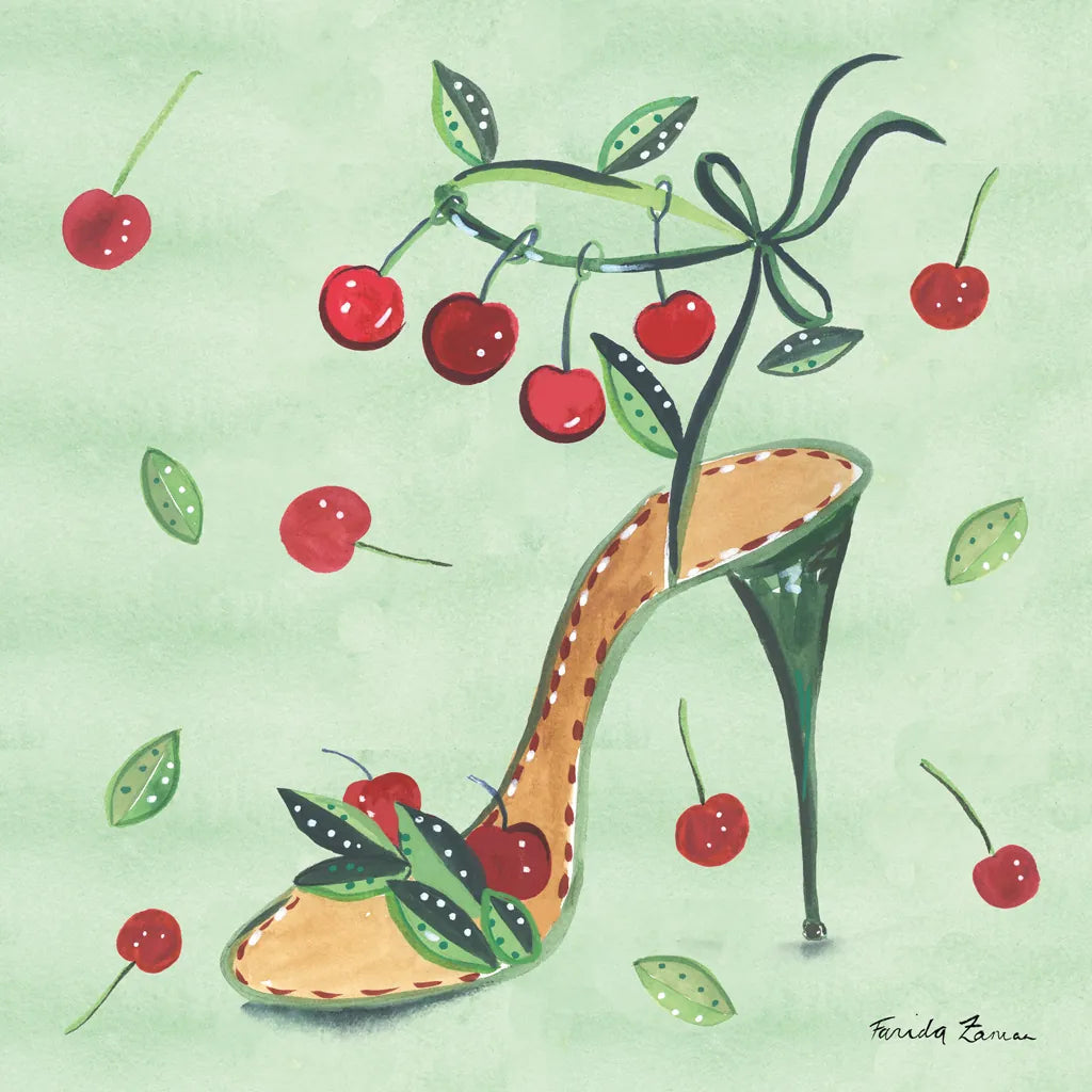 Love Shoes III by Farida Zaman. SKU 33249a. Archival Giclee Fine art print for wall decor.