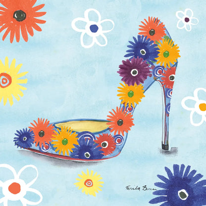 Love Shoes V by Farida Zaman. SKU 33251a. Archival Giclee Fine art print for wall decor.